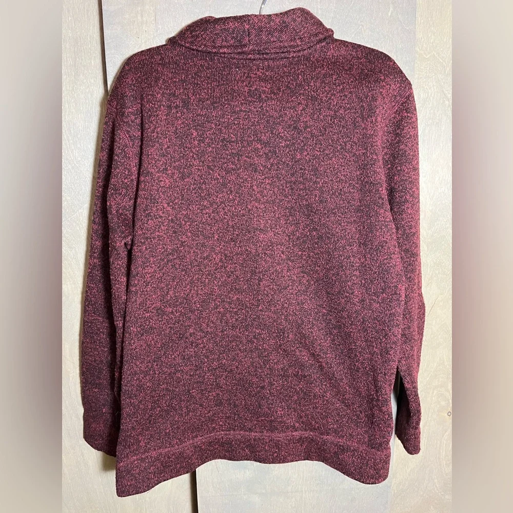 Old Navy Maroon Fleece Shawl Collar Sweater XL 14-16